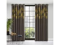 Zdjęcie: Zasłona gotowa Harmony 140 x 250 cm brązowy EUROFIRANY