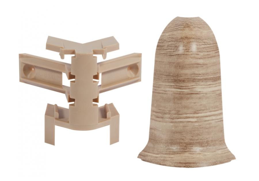 Zdjęcie: Zakończenia do listwy Classic narożnik zewnętrzny 2 sztuki NZ RAK Dąb Canyon Mat CEZAR