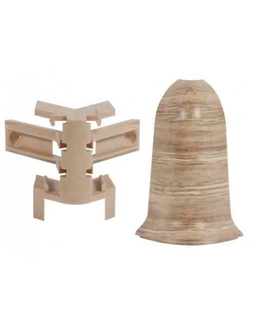 Zdjęcie: Zakończenia do listwy Classic narożnik zewnętrzny 2 sztuki NZ RAK Dąb Canyon Mat CEZAR