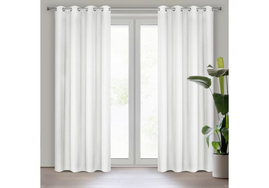 Zdjęcie: Zasłona gotowa D91 Adore 140x250 cm biały EUROFIRANY