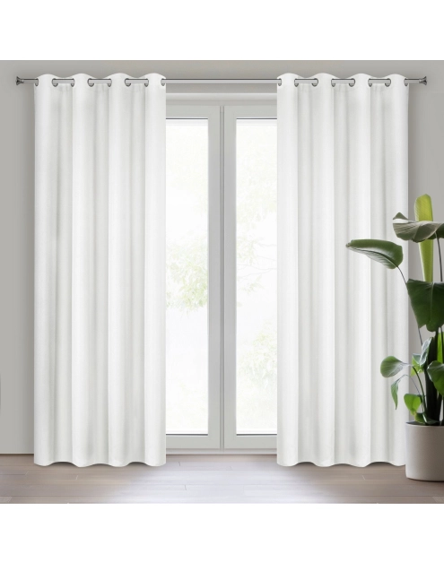 Zdjęcie: Zasłona gotowa D91 Adore 140x250 cm biały EUROFIRANY
