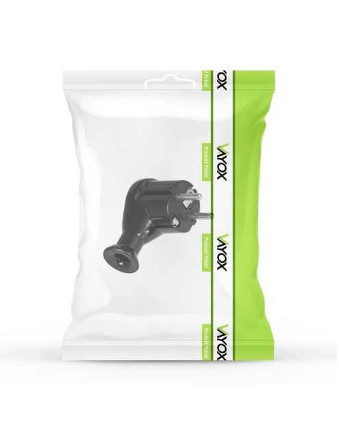 Zdjęcie: Wtyczka kątowa rozbieralna Uni-Schucko, 2p+Z Schuko 16A, 250V WT-50 czarny VAYOX