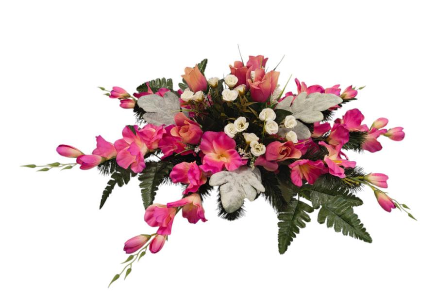 Zdjęcie: Stroik ze sztucznych kwiatów STR051 KWIATOLANDIA