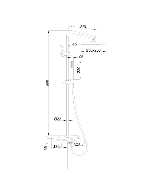 Zdjęcie: Deszczownia Svart basic czarna INVENA