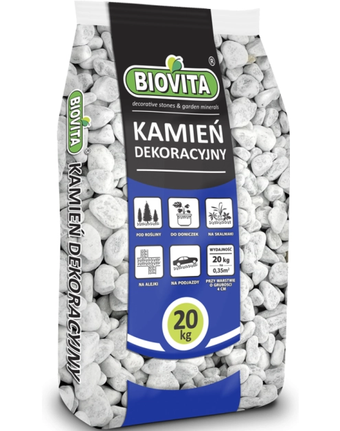 Zdjęcie: Otoczak bianco carrara white 25-40 mm - 20 kg BIOVITA