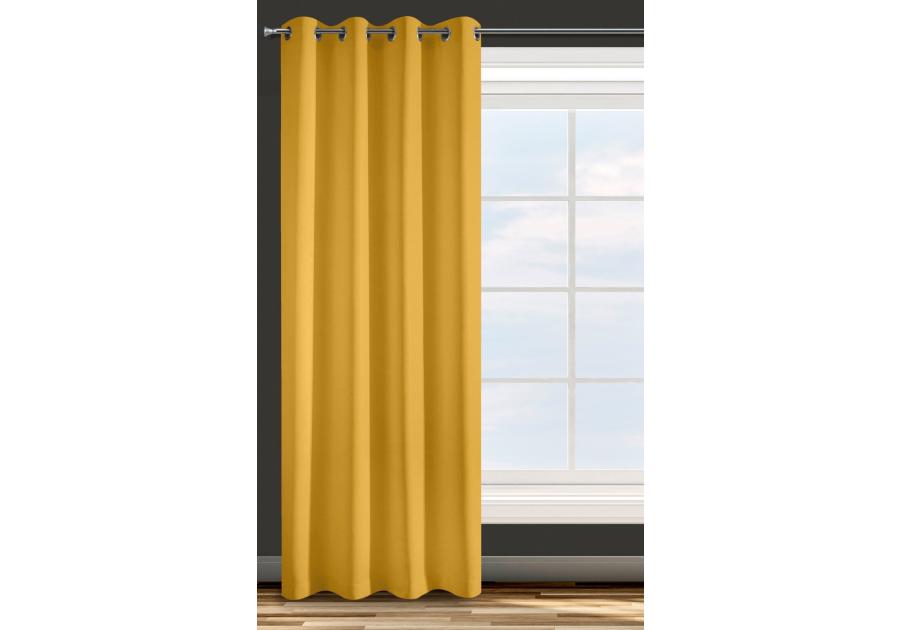 Zdjęcie: Zasłona gotowa D91 Adore 140x250 cm musztardowy EUROFIRANY