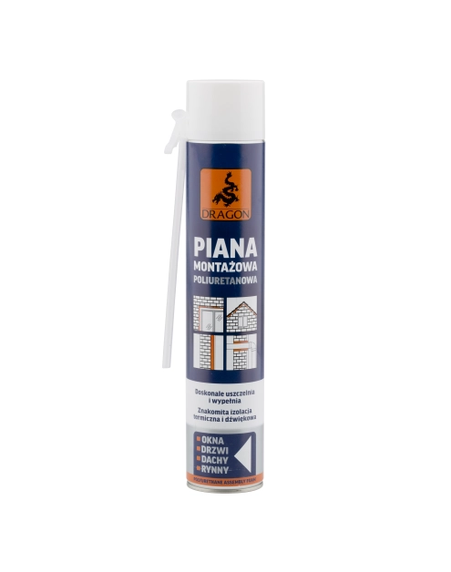 Zdjęcie: Piana montażowa poliuretanowa 750 ml DRAGON