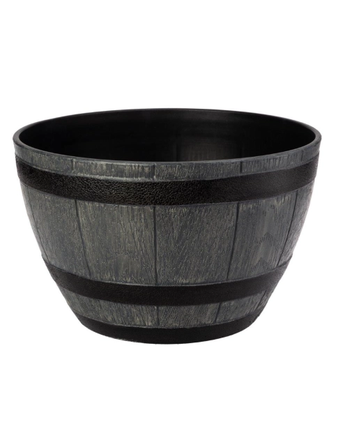 Zdjęcie: Donica Barrel 40 cm szara VERDENIA