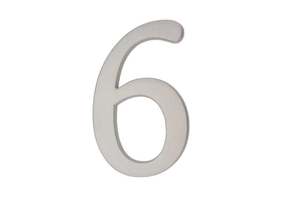 Zdjęcie: Cyfra aluminiowa 6 lub 9 srebrna 190 mm METRO