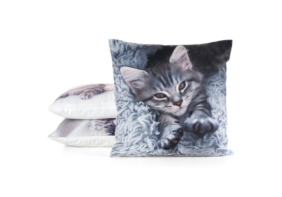 Zdjęcie: Poszewka Animal 76 szara 45 x 45 cm Mink EUROFIRANY