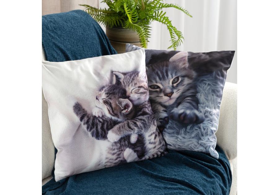 Zdjęcie: Poszewka Animal 76 szara 45 x 45 cm Mink EUROFIRANY