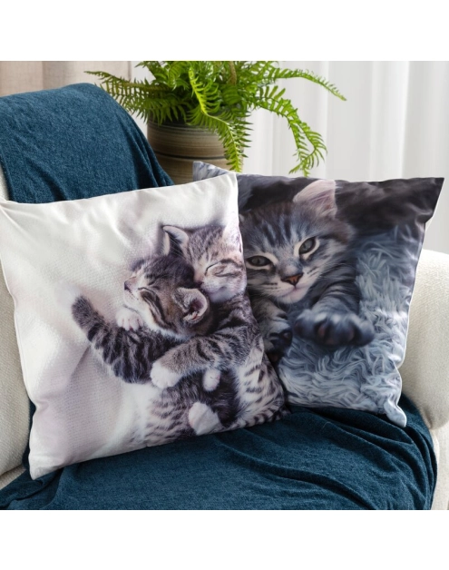 Zdjęcie: Poszewka Animal 76 szara 45 x 45 cm Mink EUROFIRANY