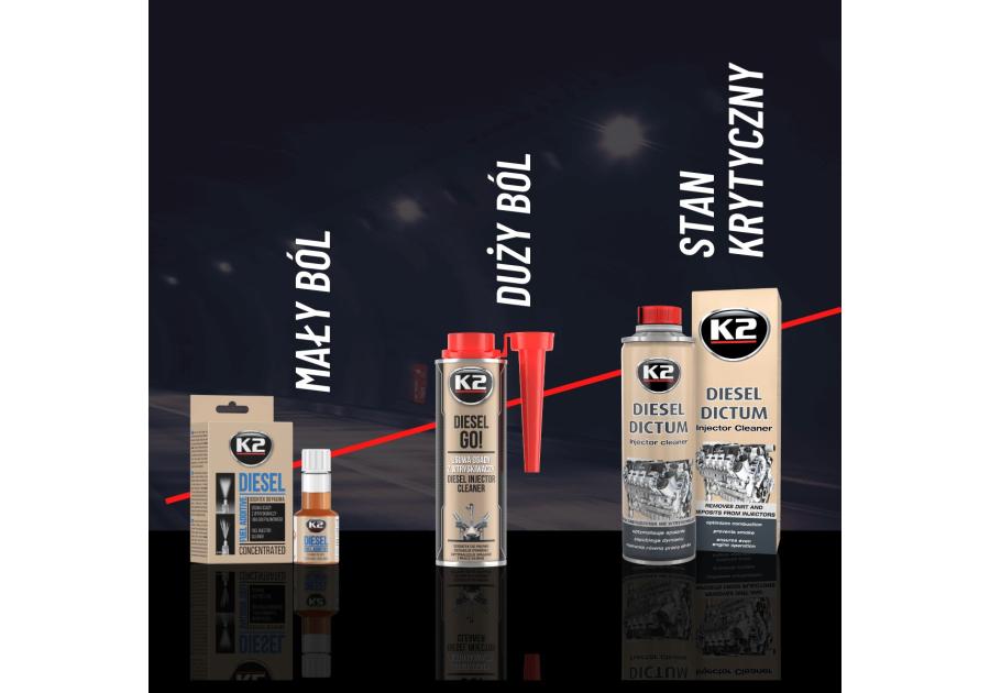 Zdjęcie: Dodatek do oleju napędowego Diesel Go! 250 ml K2