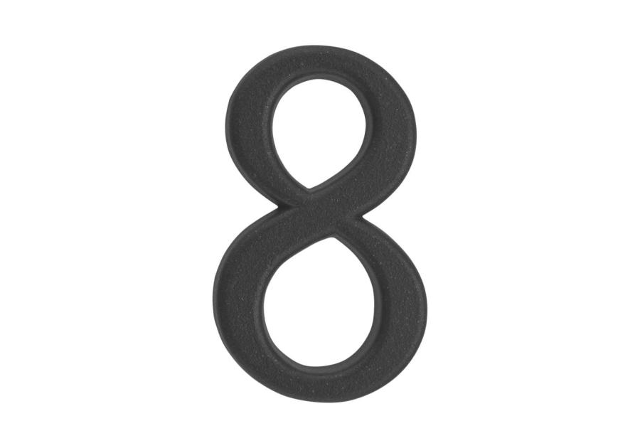 Zdjęcie: Cyfra 8 znal grafit 50 mm METRO