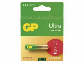 Bateria alkaliczna GP Ultra AAA (LR03) 6+2PP EMOS