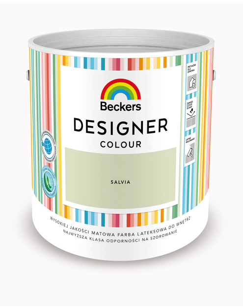 Zdjęcie: Farba lateksowa Designer Colour Salvia 2,5 L BECKERS
