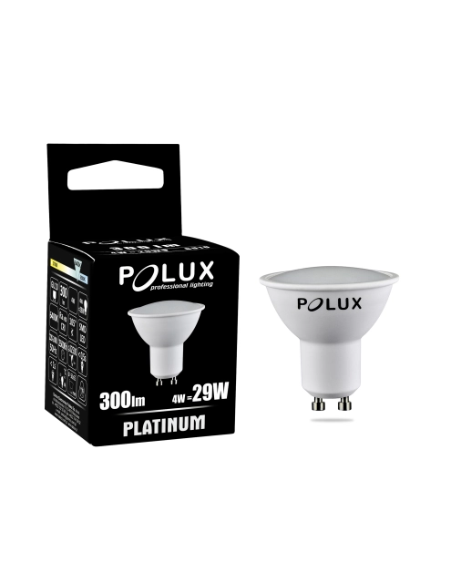 Zdjęcie: Żarówka LED GU10 SMD 3,8 W CW 300 lm Platinum POLUX