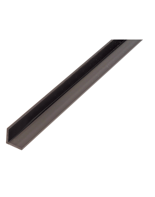 Zdjęcie: Profil kątowy PVC czarny 1000x10x10x1,0 mm ALBERTS