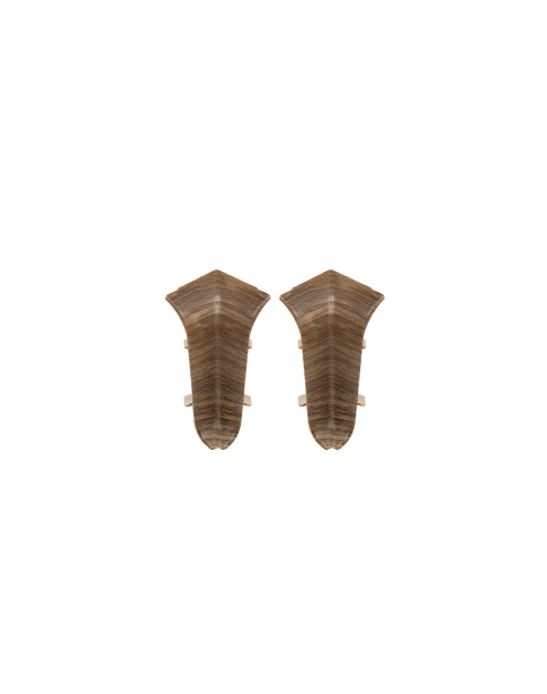 Zdjęcie: Zakończenia do listwy przypodłogowej Classic narożnik wewnętrzny 2 sztuki Dąb Bagienny Mat CEZAR