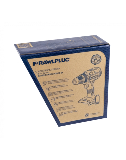 Zdjęcie: Wiertarko-wkrętarka 55 Nm 18 V RawlDRIVER RAWLPLUG