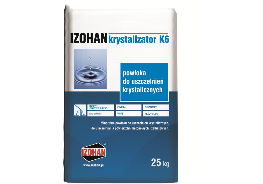 Zdjęcie: Krystalizator K6 mineralna powłoka do uszczelnień krystalicznych IZOHAN