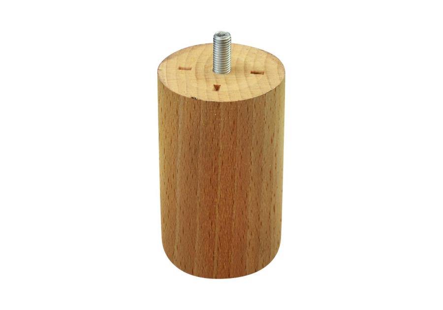 Zdjęcie: Noga meblowa drewniana 100/55 mm walec buk METRO