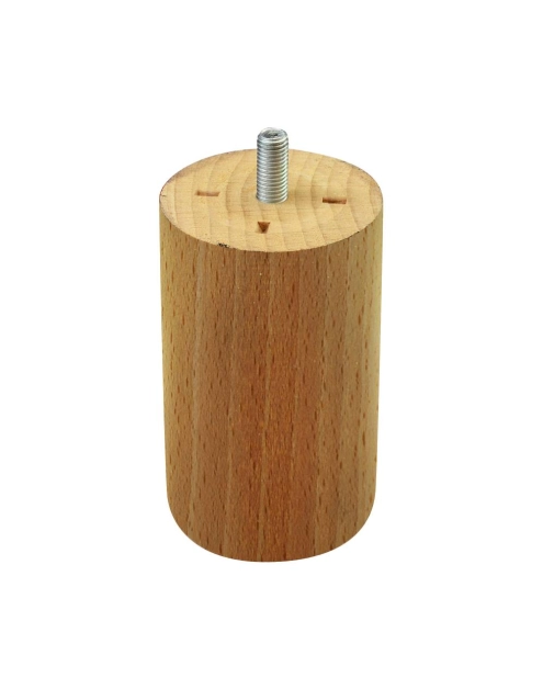 Zdjęcie: Noga meblowa drewniana 100/55 mm walec buk METRO