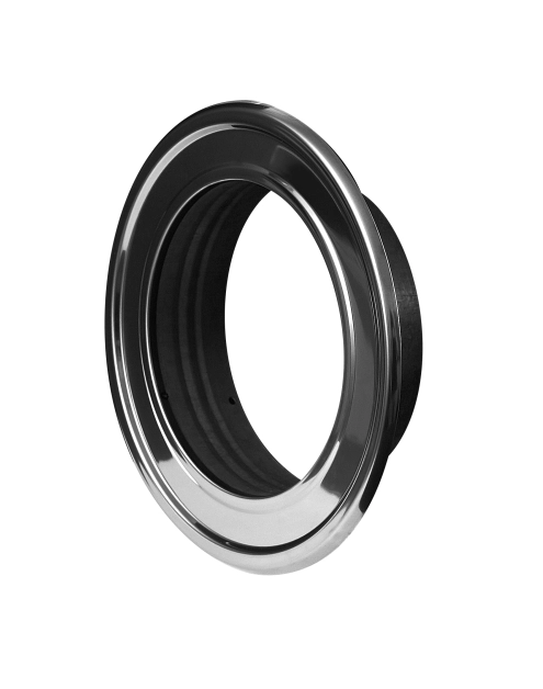 Zdjęcie: Kołnierz przyścienny metalowy biały fi160 AWENTA