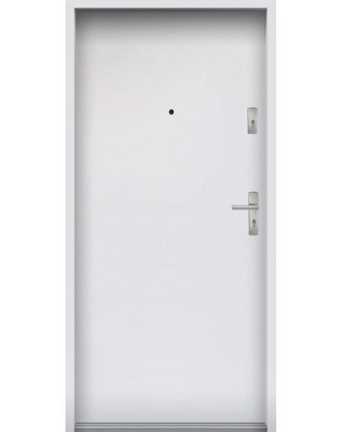 Zdjęcie: Drzwi wejściowe do mieszkań Bastion N-02 Biały 90 cm lewe OSPŁ KR CENTER