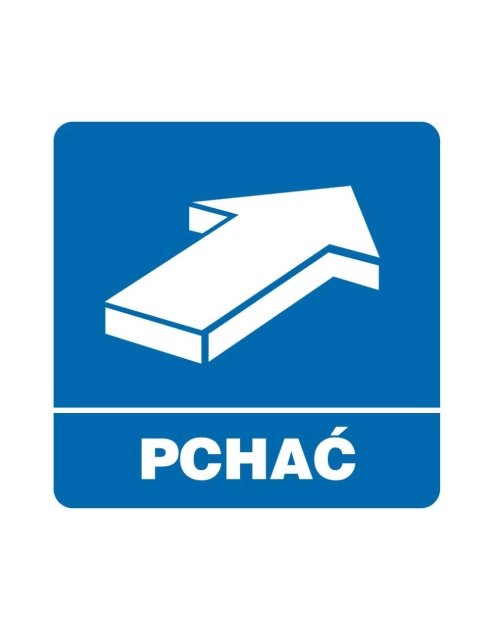 Zdjęcie: Oznaczenie "Pchać" 10,5x10,5 cm METRO