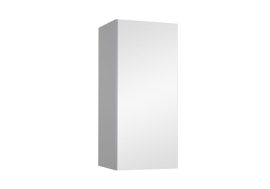 Zdjęcie: Szafka lustrzana 40x90x35 cm, 1 drzwi, boki szare, System c szary ASTOR