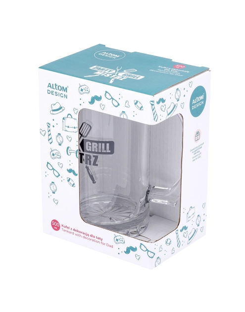 Zdjęcie: Kufel z dekoracją żarty grill mistrz 500 ml ALTOM DESIGN