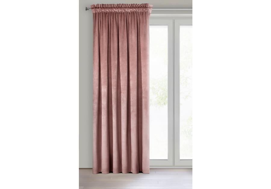 Zdjęcie: Zasłona gotowa Melanie na taśmie 140 x 270 cm ciemnoróżowy EUROFIRANY
