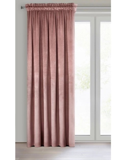 Zdjęcie: Zasłona gotowa Melanie na taśmie 140 x 270 cm ciemnoróżowy EUROFIRANY