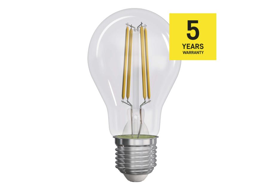 Zdjęcie: Żarówka LED Filament A60, E27, 5 W (75 W), 1 060 lm, ciepła biel EMOS