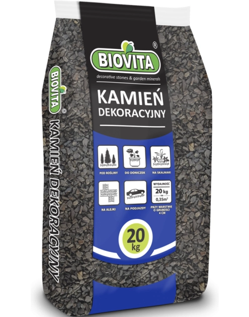 Zdjęcie: Grys czarny 5-11 mm 20kg BIOVITA