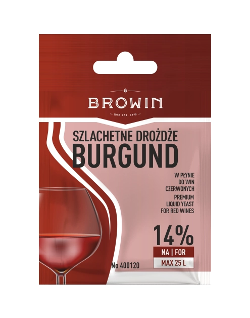 Zdjęcie: Drożdże winiarskie Burgund 20 ml BROWIN