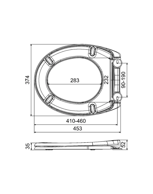 Zdjęcie: Deska sedesowa wolnoopadająca wypinana Cactus STINNEA