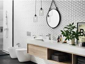 Bateria umywalkowa stojąca Algeo Square FERRO