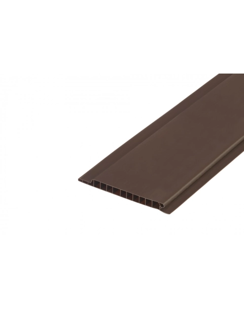 Zdjęcie: Podbitka dachowa panel ścienny 10 cm PVC 2,6 m Brązowy CEZAR