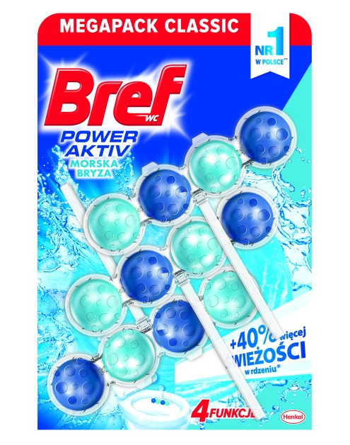 Zdjęcie: Kostka do WC Ocean 3x50 g Power Active BREF