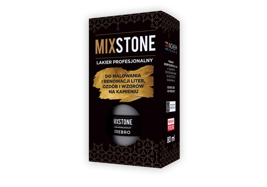 Zdjęcie: Lakier MixStone srebro 80 ml INCHEM POLONIA