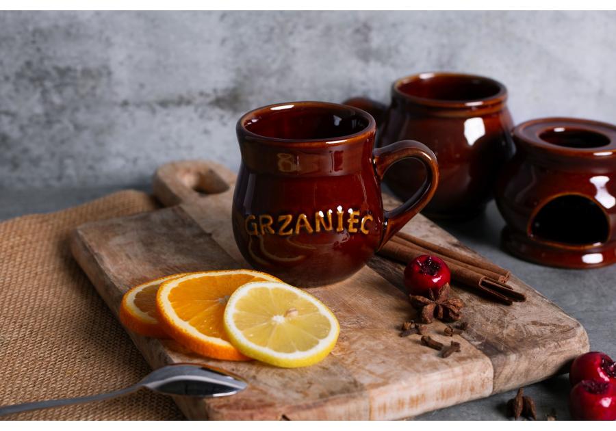 Zdjęcie: Kubek beczułka z napisem Grzaniec z uchem 250 ml ALTOM DESIGN