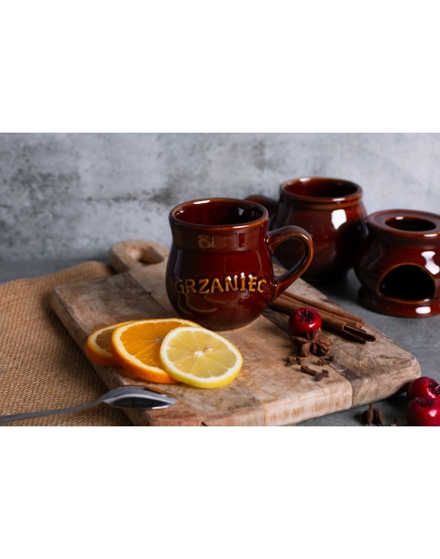 Zdjęcie: Kubek beczułka z napisem Grzaniec z uchem 250 ml ALTOM DESIGN