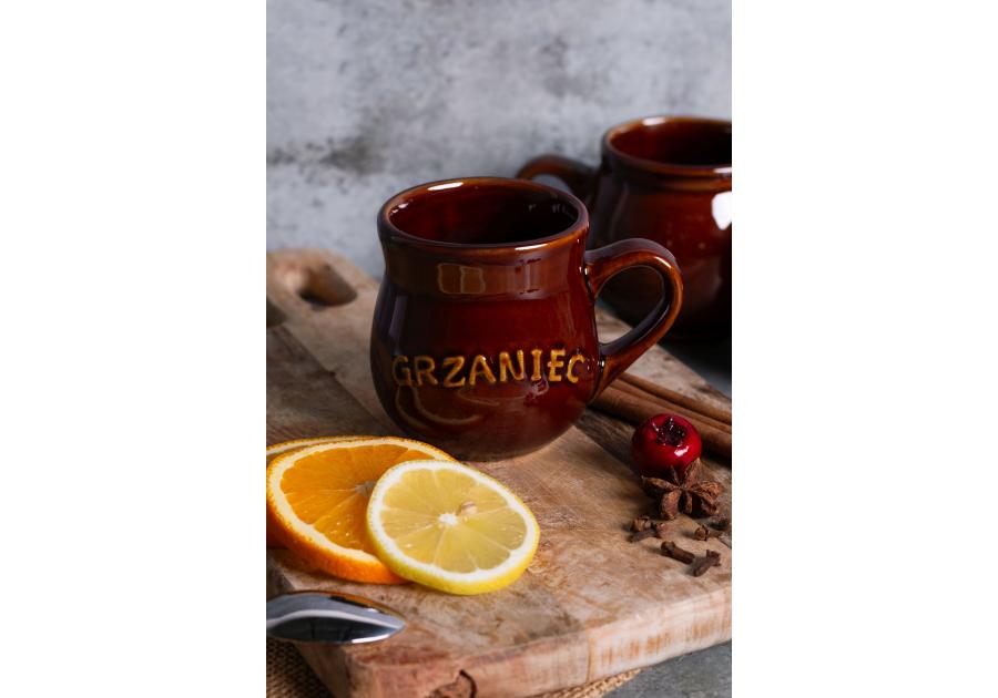 Zdjęcie: Kubek beczułka z napisem Grzaniec z uchem 250 ml ALTOM DESIGN