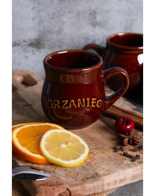 Zdjęcie: Kubek beczułka z napisem Grzaniec z uchem 250 ml ALTOM DESIGN