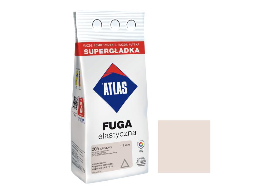 Zdjęcie: Fuga elastyczna kolor 205 kremowy alubag 2 kg ATLAS