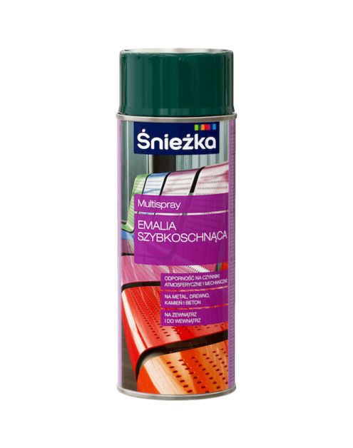 Zdjęcie: Spray emalia szybkoschnąca Multi zielony ciemny p 6005 400 ml ŚNIEŻKA