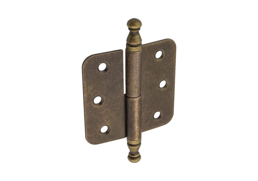 Zdjęcie: Zawias meblowy nakładany ozdobny patyna prawy METRO