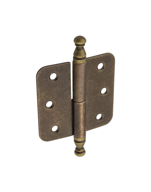 Zdjęcie: Zawias meblowy nakładany ozdobny patyna prawy METRO